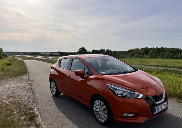 Nissan Micra cena 44500 przebieg: 77000, rok produkcji 2017 z Kraków małe 781